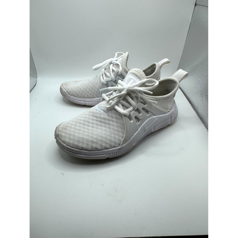 Nike Acalme Womens 6 Sneaker White Mesh Low Top Lace Up Running Athletic Shoes